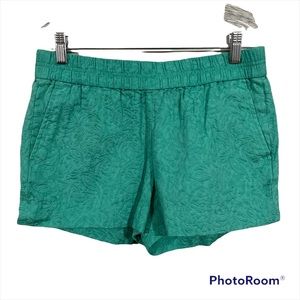 J. Crew size 4 elastic waistband sea green shorts